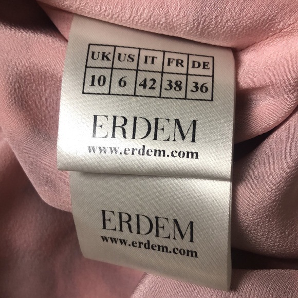 ERDEM SEBLA Floral Pink and Blue Sleeveless Dress Size 6 - Picture 15 of 16